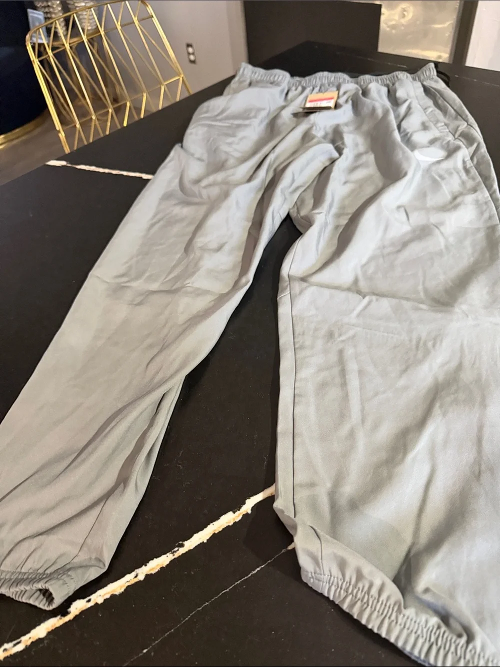Nike MeoCasual Elastic-Waist Gray Pants